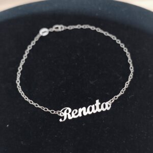 Pulsera Personalizada Nombre Plata