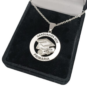 Collar Graduación De Primaria Plata 925 Personalizable