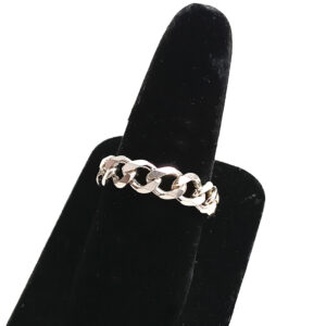 Anillo De Plata 925 Tejido Barbado 5mm