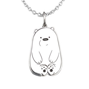 Collar Oso Polar Plata 925 Escandalosos