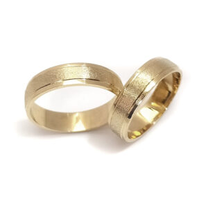 Par Anillos satinados Oro10k