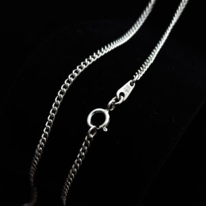 Cadena Barbada de Plata 2mm